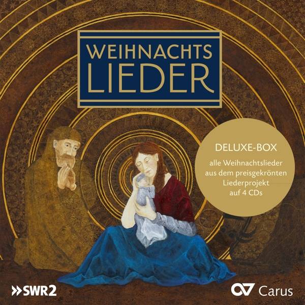 Weihnachtslieder & Weihnachtslieder aus aller Welt, 4 Audio-CDs Deluxe-Box, SWR2, 4 CDs, carus