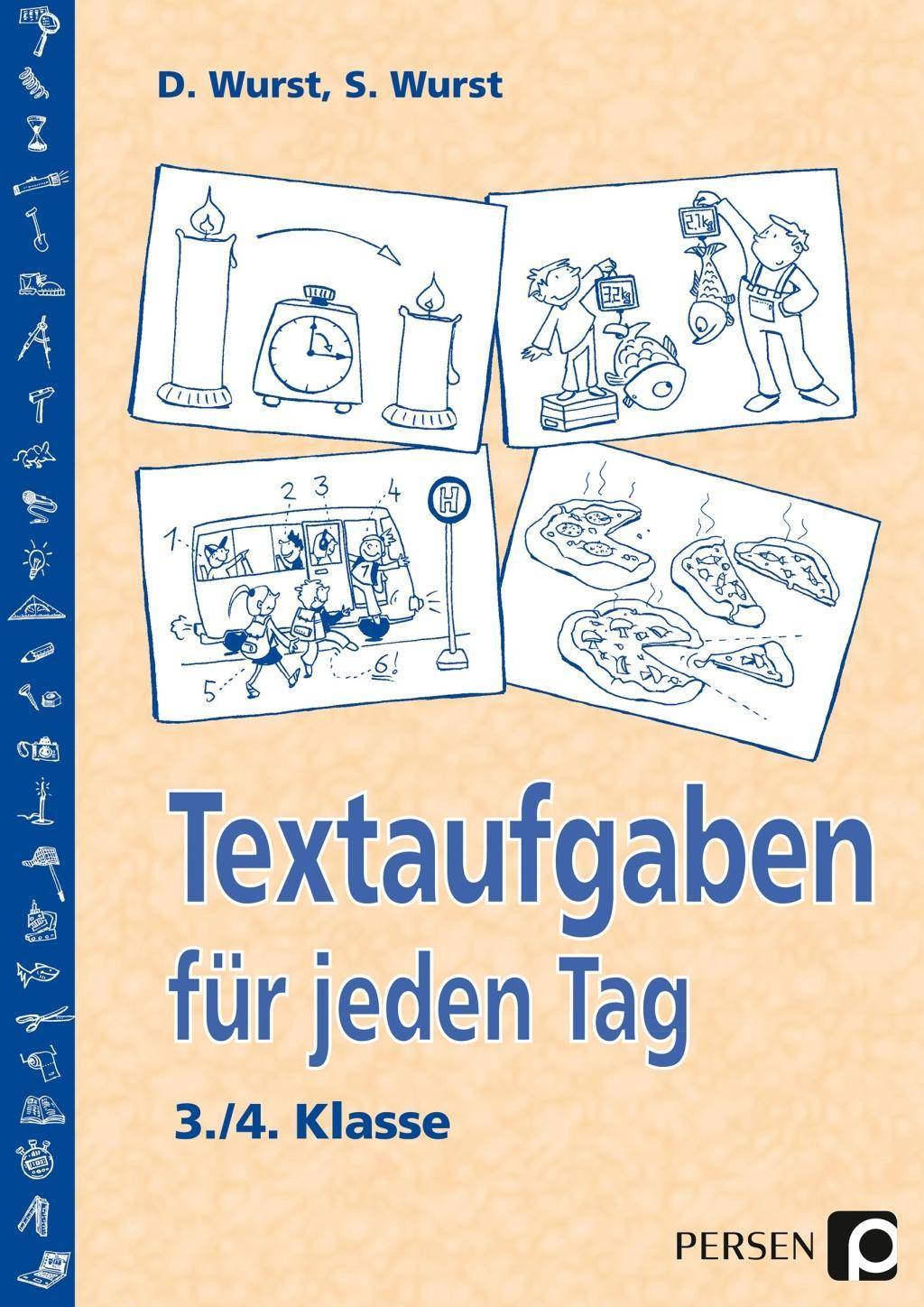 Textaufgaben für jeden Tag - 3./4. Klasse Grundrechenarten als Textaufgaben z.B. Längenmaße, Gewichte im Zahlenraum bis 1000