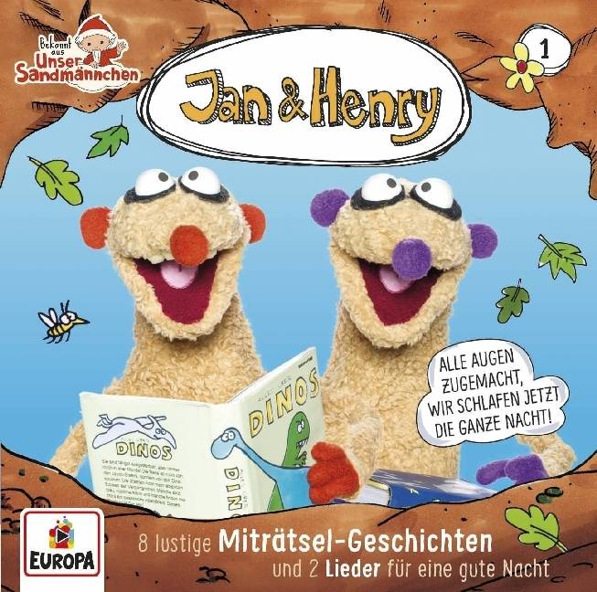 Jan & Henry - 8 lustige Miträtsel-Geschichten und 2 Lieder für die gute Nacht, 1 Audio-CD 8 lustige Miträtsel-Geschichten und 2 Lieder für eine gu