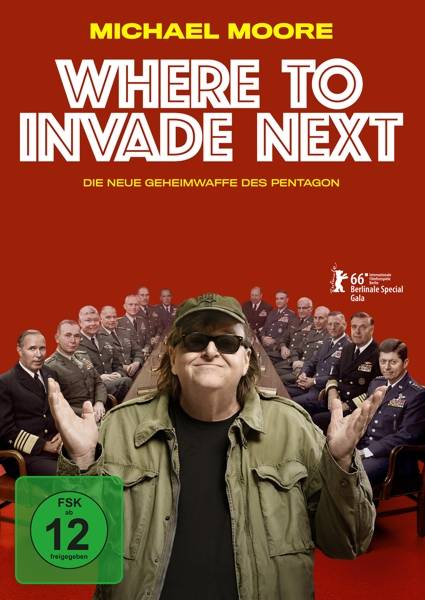 Where to Invade Next Die neue Geheimwaffe des Pentagon, Regie: Michael Moore, USA 2015, FSK ab 12, DVD-Video, Dt/engl, UT: Dt