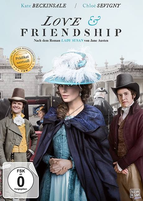 Love & Friendship Wendecover, Booklet. Empfohlen von der Filmbewertungsstelle Wiesbaden (FBW): Prädikat wertvoll. Irland/Niederlande/Frankreich
