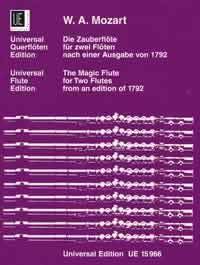 Die Zauberflöte - nach einer Ausgabe von 1792, für 2 Flöten Original Edition