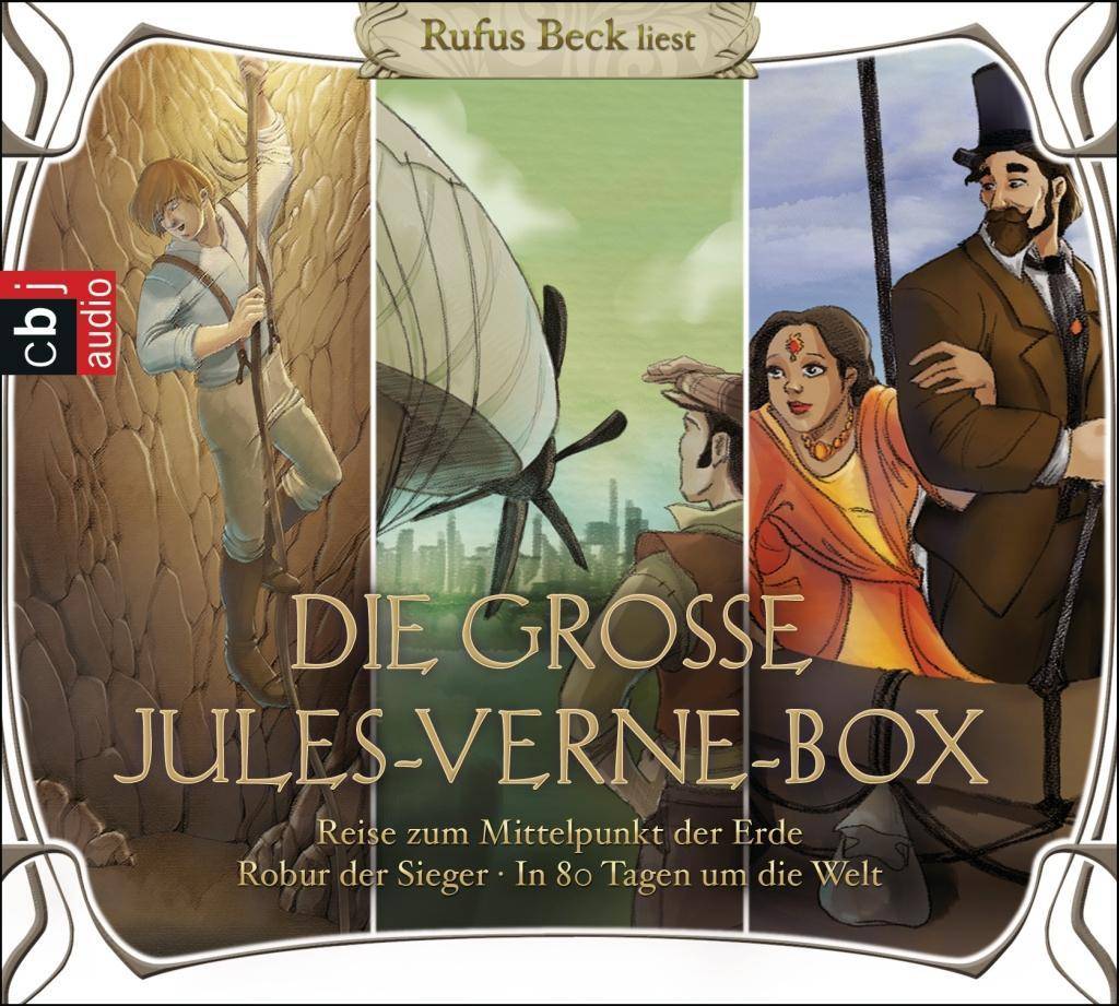 Die große Jules-Verne-Box Robur der Sieger, Reise zum Mittelpunkt der Erde, In 80 Tagen um die Welt