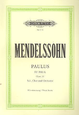 Paulus op.36, Klavierauszug Dtsch.-Engl.. (Dörffel)
