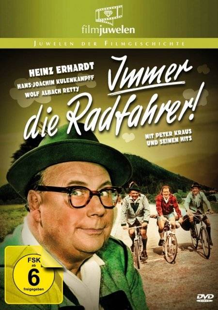 Immer die Radfahrer Regie: Hans Deppe, Schauspieler: Heinz Erhardt/Hans-Joachim Kulenkampff/Wolf Albach-Retty u a, D/A 1958, FSK ab 6, DVD-Video, Dt,