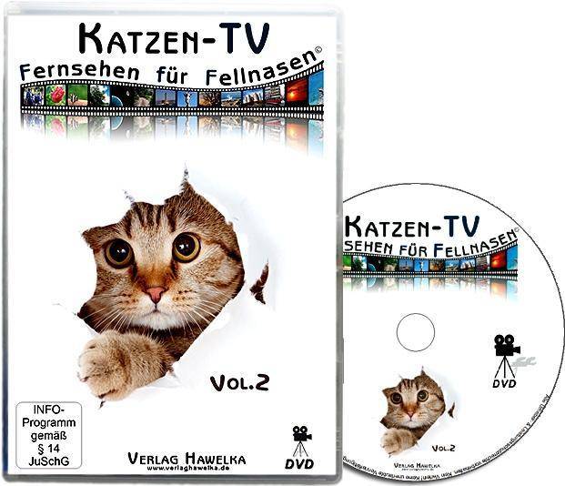 Katzen-TV - Fernsehen für Fellnasen. Tl.2, 1 DVD-Video DE