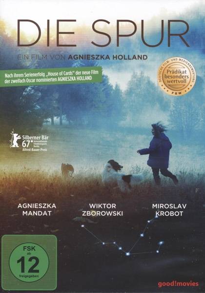Die Spur, 1 DVD Regie: Agnieszka Holland, Schauspieler: Agnieszka Mandat/Wiktor Zborowski/Miroslav Krobot u a, D/PL/S/SLO/CZ 2017, FSK ab 12