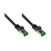 Kabelmeister® RNS® Patchkabel mit Rastnasenschutz, Outdoor (IP66), Cat.6A, S/FTP, PiMF, 500MHz, CU, schwarz, 10 m Kabelmeister® RNS® Patchkabel mit Rastnasenschutz, Outdoor (IP66), Cat.6A, S/FTP, PiMF, 500MHz, CU, schwarz, 10 m