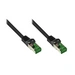 Kabelmeister® RNS® Patchkabel mit Rastnasenschutz, Outdoor (IP66), Cat.6A, S/FTP, PiMF, 500MHz, CU, schwarz, 75 m Kabelmeister® RNS® Patchkabel mit Rastnasenschutz, Outdoor (IP66), Cat.6A, S/FTP, PiMF, 500MHz, CU, schwarz, 75 m