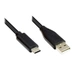 Kabelmeister® Anschlusskabel USB 2.0, USB-C™ Stecker an USB 2.0 A Stecker, CU, schwarz, 0,5m Kabelmeister® Anschlusskabel USB 2.0, USB-C™ Stecker an USB 2.0 A Stecker, CU, schwarz, 0,5m