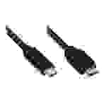 Kabelmeister® Adapterkabel USB-C™ Stecker an HDMI 2.0 Stecker, 4K / UHD @60Hz, CU, schwarz, 5m
