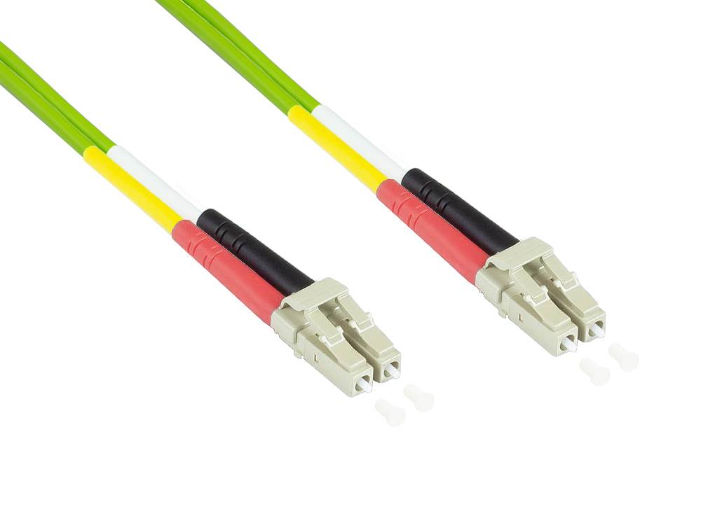 Kabelmeister® Patchkabel LWL Duplex OM5 (Multimode, 50/125) LC/LC, LSZH, 15m