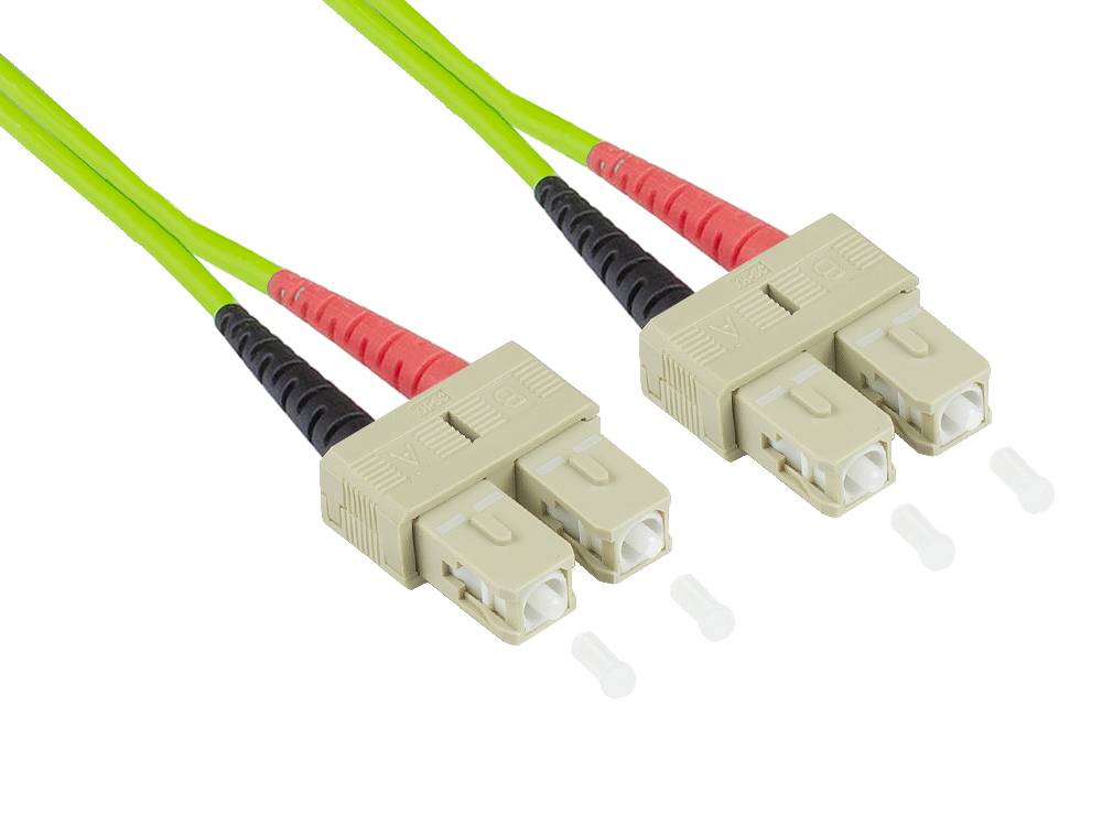 Kabelmeister® Patchkabel LWL Duplex OM5 (Multimode, 50/125) SC/SC, LSZH, 20m