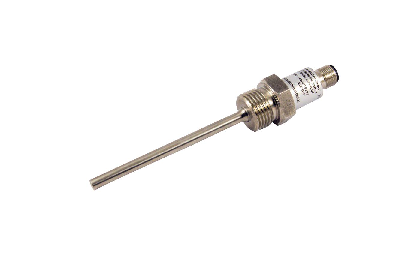 promesstec Pt100 Temperaturfühler / Schutzarmatur 6x50mm / G1/2" Einschraubgewinde / M12-Stecker (4-polig) / Klasse A