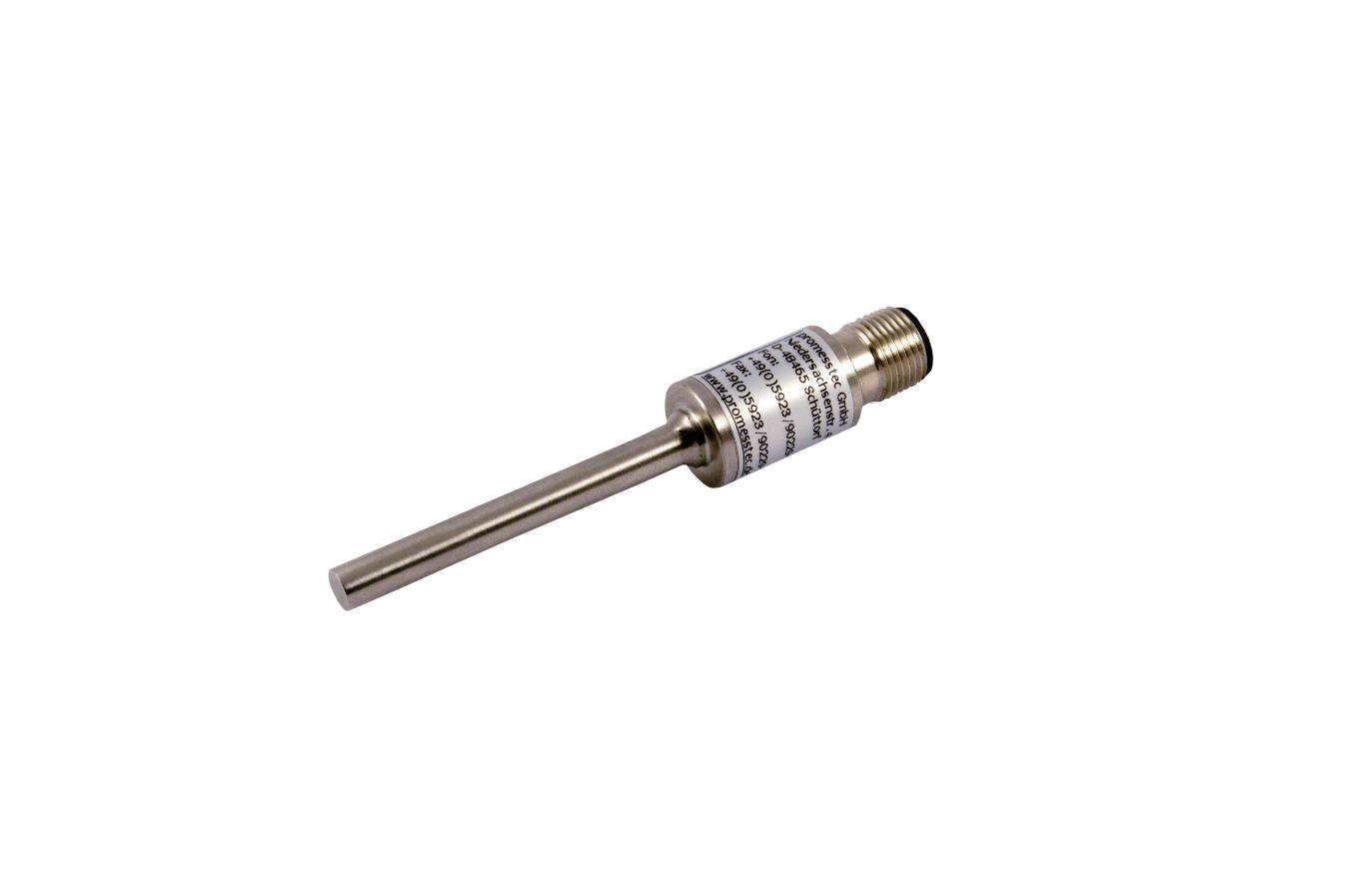 promesstec Pt100 Temperaturfühler / Schutzarmatur 6x50mm / ohne Prozessanschluss / M12-Stecker (4-polig) / Klasse A