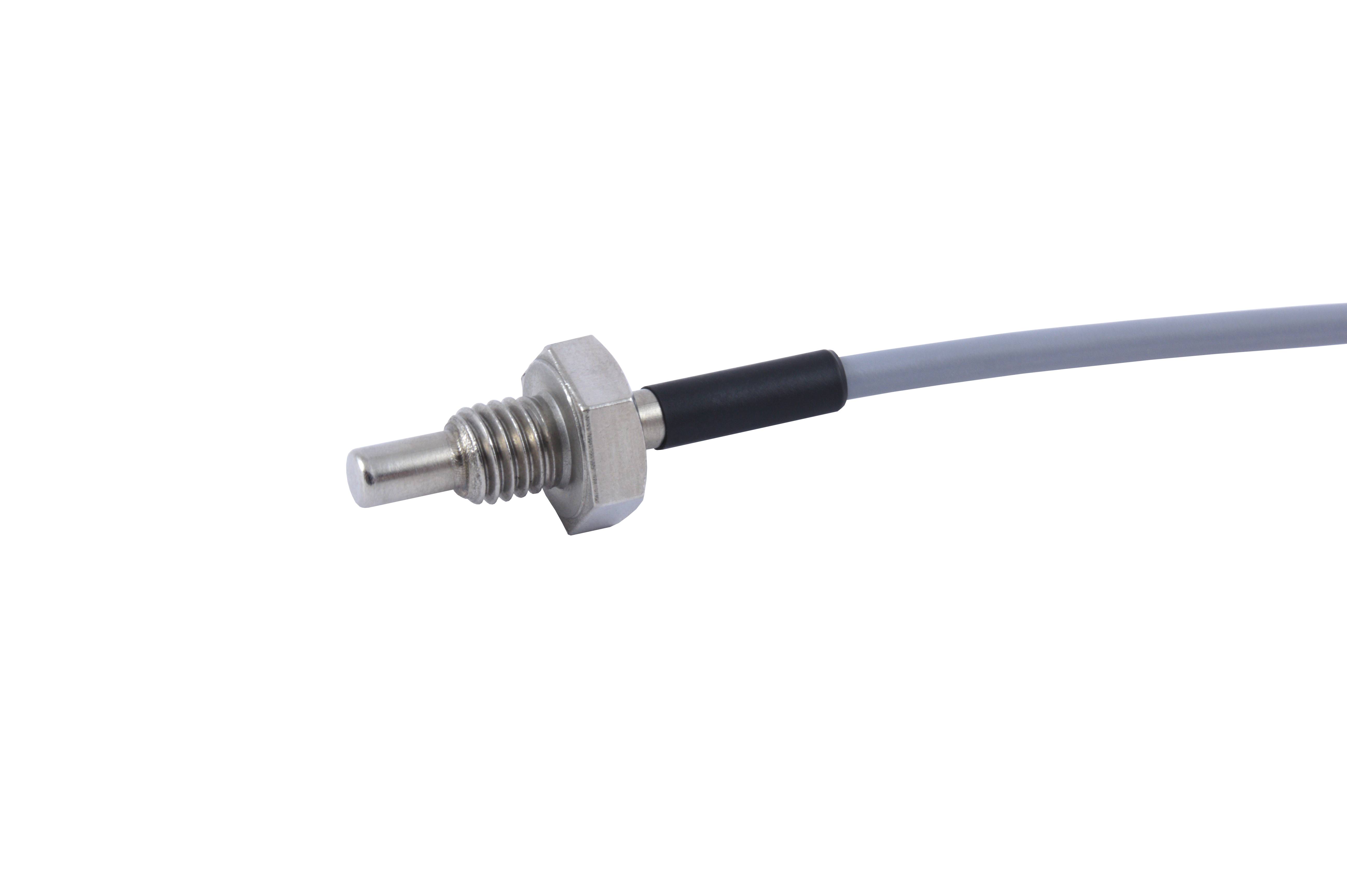 promesstec Pt1000 Temperaturfühler / 5m PVC-Leitung / 2-Leiter / M10 Einschraubgewinde / Klasse A / -35°C...+85°C