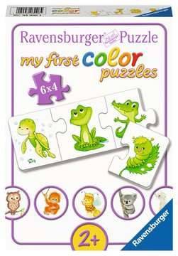 Ravensburger 03006 - Meine liebsten Tierkinder, Puzzle, 6x4 Teile 6 Puzzlereihen á 4 Teile, My first color puzzles