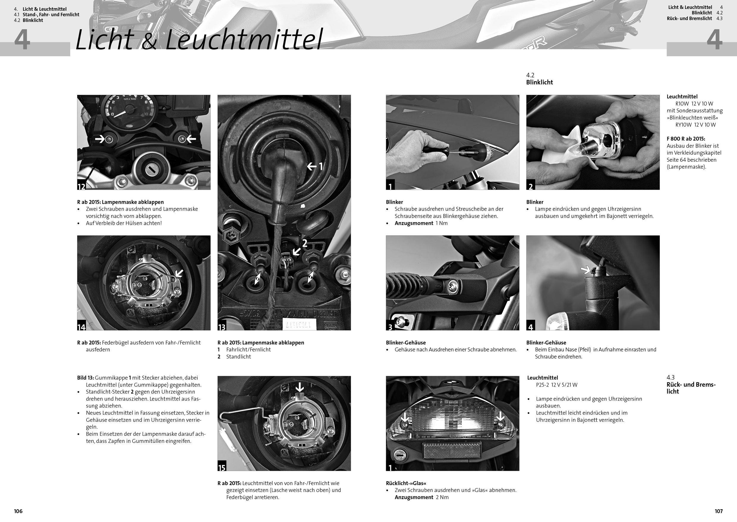 BMW F 800, F 800 ST, F800 R Wartung und Reparaturen Schritt für Schritt erklärt. In Wort und Bild