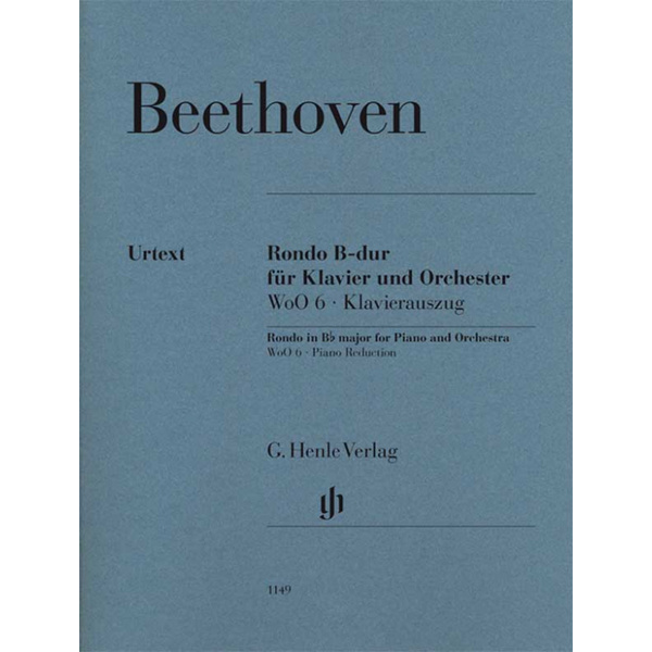 Beethoven, Ludwig van - Rondo B-dur WoO 6 für Klavier und Orchester Besetzung: Zwei Klaviere zu vier Händen, Klavierkonzerte