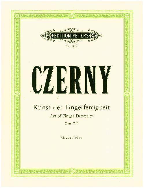 Die Kunst der Fingerfertigkeit für Klavier op. 740 (699) Art of Finger Dexterity. Klavier / Piano