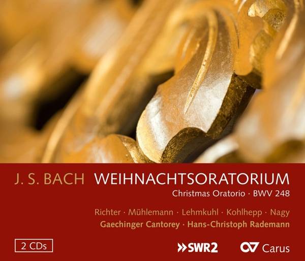 Weihnachtsoratorium BWV 248, 2 Audio-CDs Interpreten: Regula Mühlemann/Anna Lucia Richter/Wiebke Lehmkuhl u a, Dirigent: Hans-Christoph Rademann, 2 C