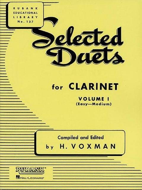 Selected Duets for Clarinet: Volume 1 - Easy to Medium