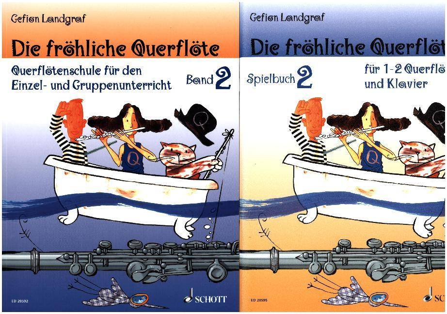 Die fröhliche Querflöte, Schule und Spielbuch. Bd.2 Querflötenschule für den Einzel- und Gruppenunterricht