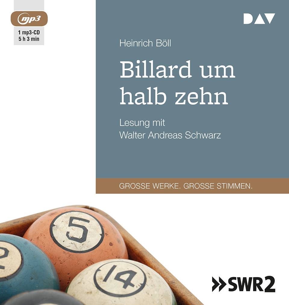 Billard um halb zehn, 1 Audio-CD, MP3 Format, Lesung