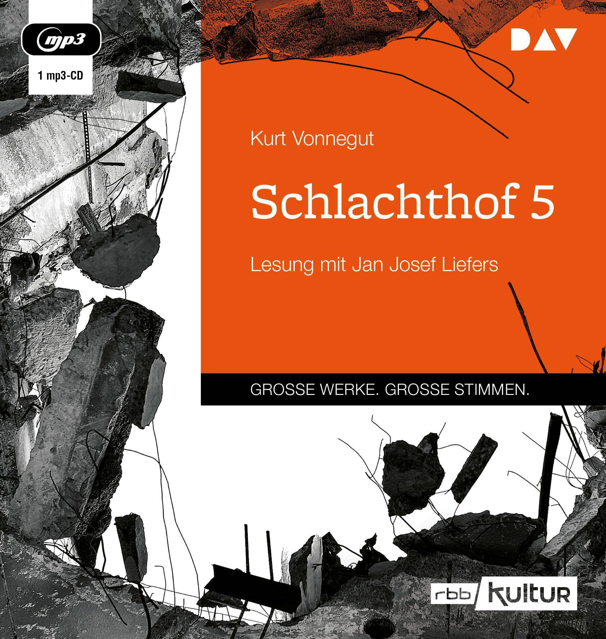 Schlachthof 5, 1 Audio-CD, Lesung mit Jan Josef Liefers (1 mp3-CD), Lesung