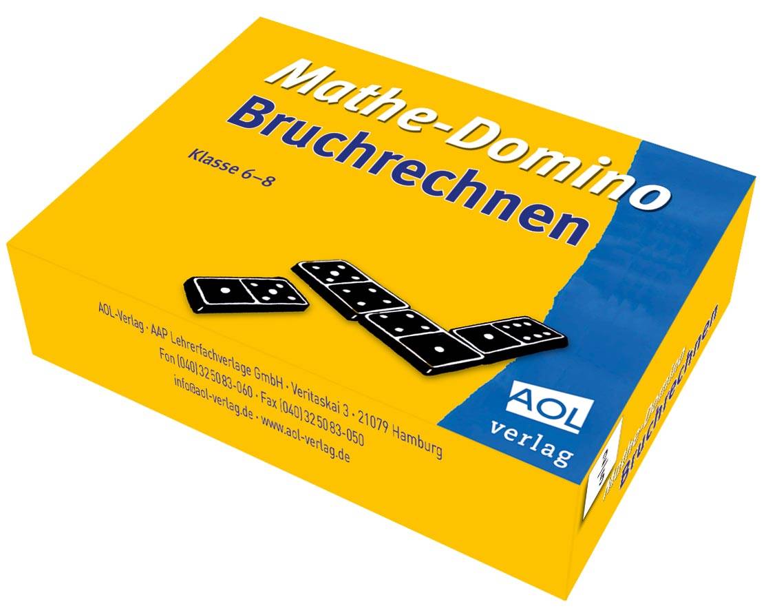 Mathe-Domino: Bruchrechnen Brüche kürzen und erweitern, Grundrechenarten anwenden (6. bis 8. Klasse)
