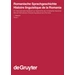 Romanische Sprachgeschichte / Histoire linguistique de la Romania. 1. Teilbd. Ein internationales Handbuch zur Geschichte der romanischen Sprachen Romanische Sprachgeschichte / Histoire linguistique de la Romania. 1. Teilbd. Ein internationales Handbuch zur Geschichte der romanischen Sprachen