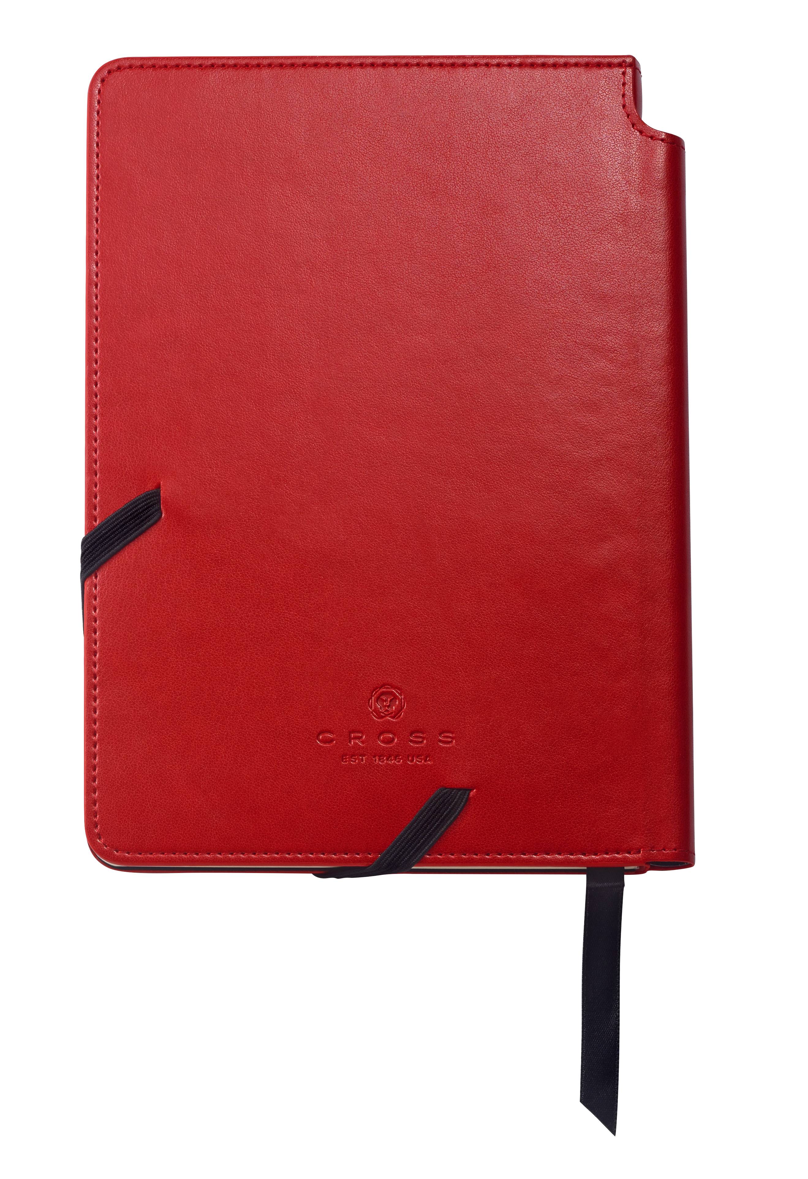 Notizbuch Cross Journal Karmesinrot, Mittel, Liniert