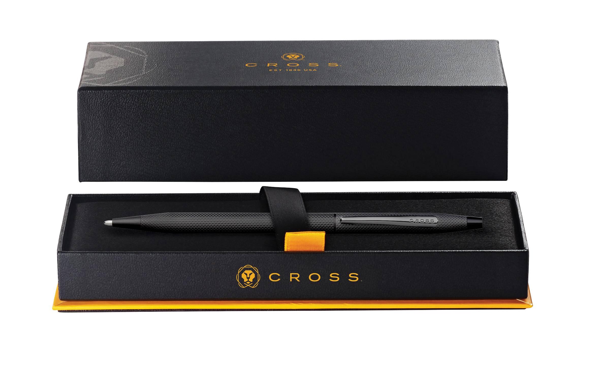 Kugelschreiber Cross Classic Century Schwarz gebürstet