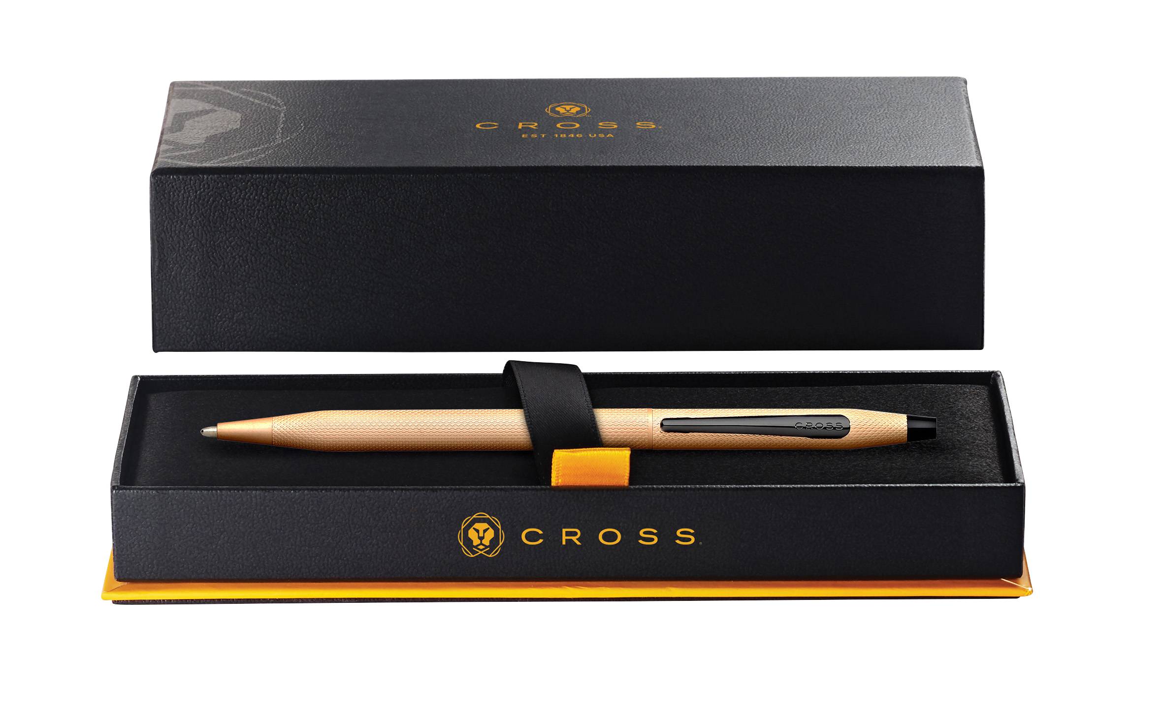 Kugelschreiber Cross Classic Century Rose Gold, Diamantmuster