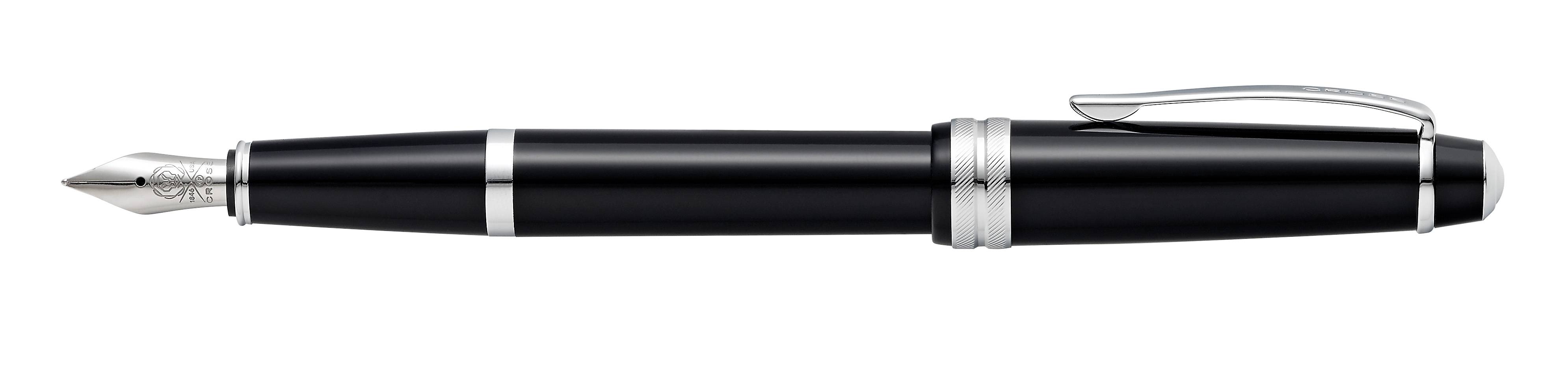 Füllfederhalter Bailey Light, F-Feder, Schwarz-Lack in Geschenkbox