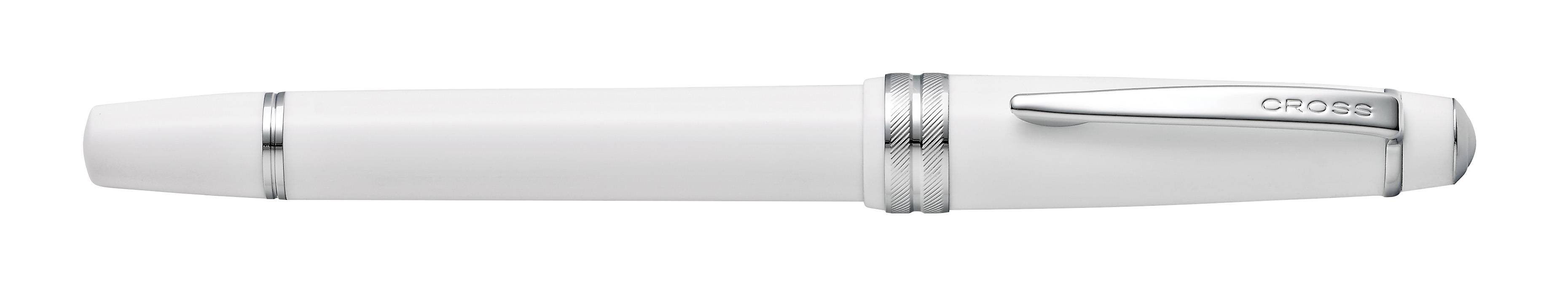 Füllfederhalter Bailey Light, M-Feder, Weiß-Lack in Geschenkbox