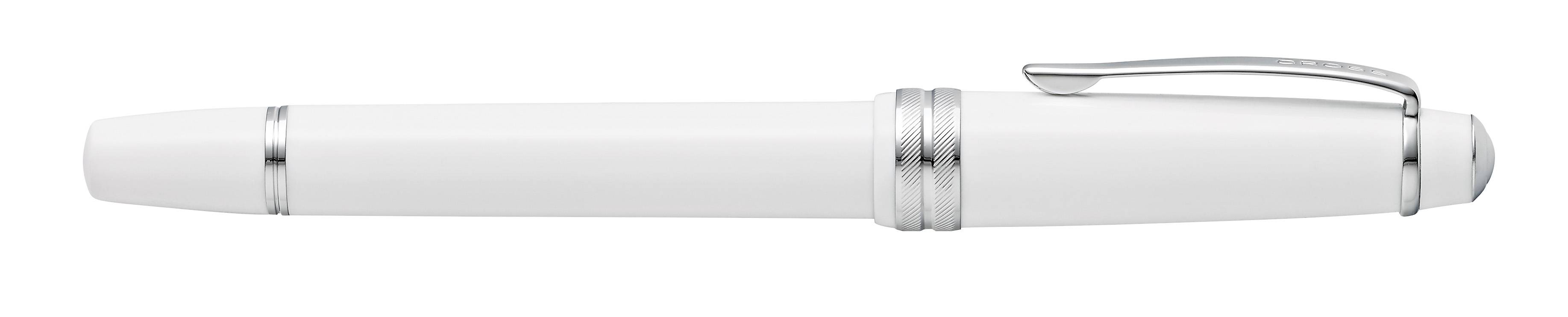 Füllfederhalter Bailey Light, M-Feder, Weiß-Lack in Geschenkbox