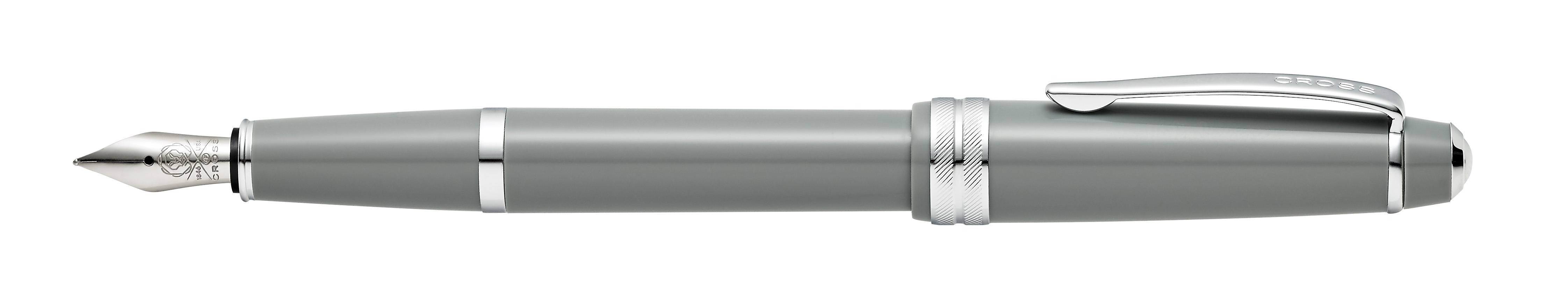 Füllfederhalter Bailey Light, M-Feder, Grau-Lack in Geschenkbox