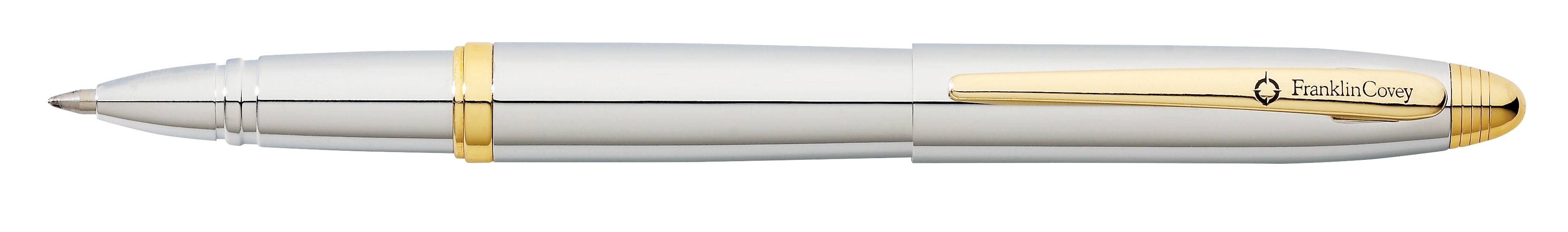Gel-Tintenroller Lexington Chrom mit goldplattierten Beschlägen