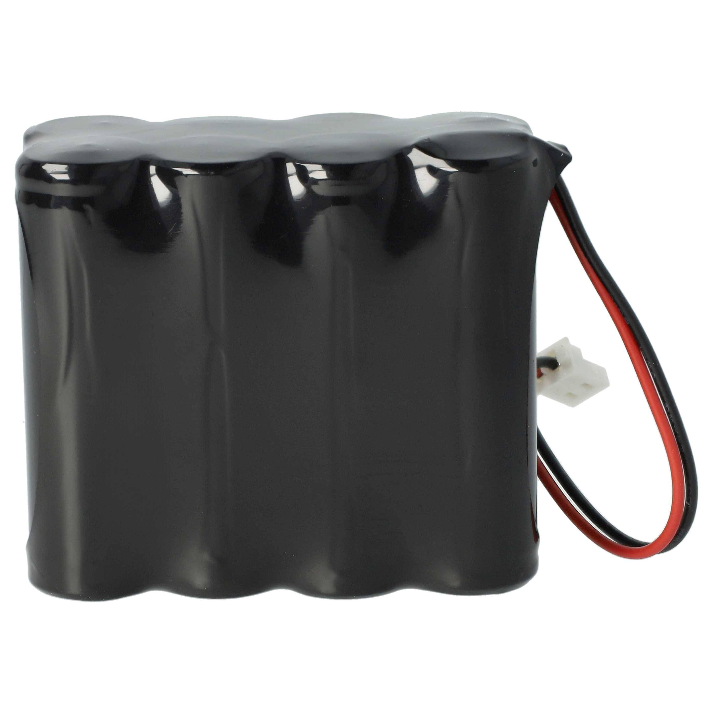 vhbw Akku kompatibel mit Visonic 0-100459, 0-5466-8, 0-100605, 0-100535, 0-100498 Alarmanlage, Alarmsystem (2000 mAh, 9,6 V, NiMH)