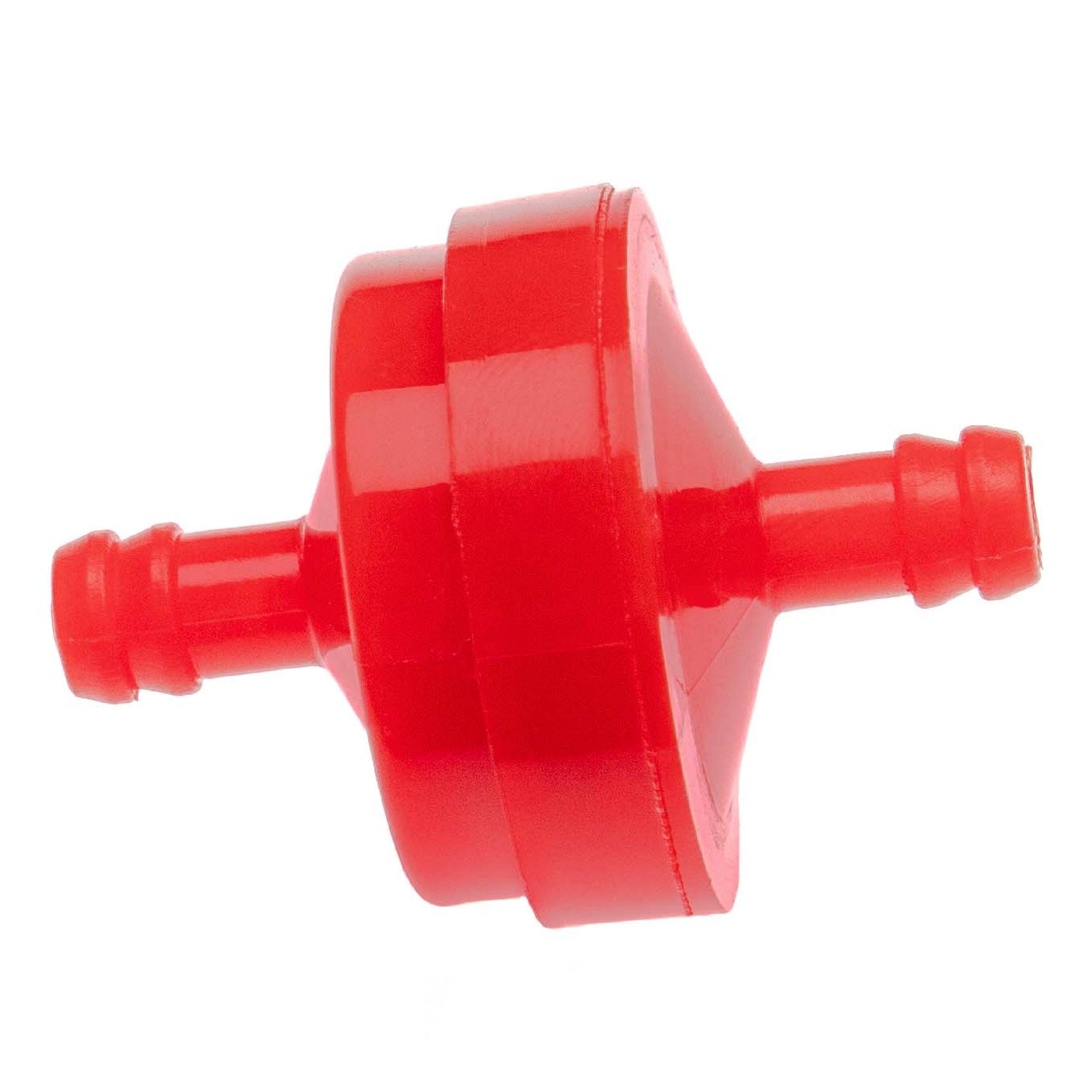 vhbw 5x Kraftstofffilter kompatibel mit Briggs & Stratton 12L800 (0805-3104), 12M800 Rasenmäher-Motor ohne Kraftstoffpumpe