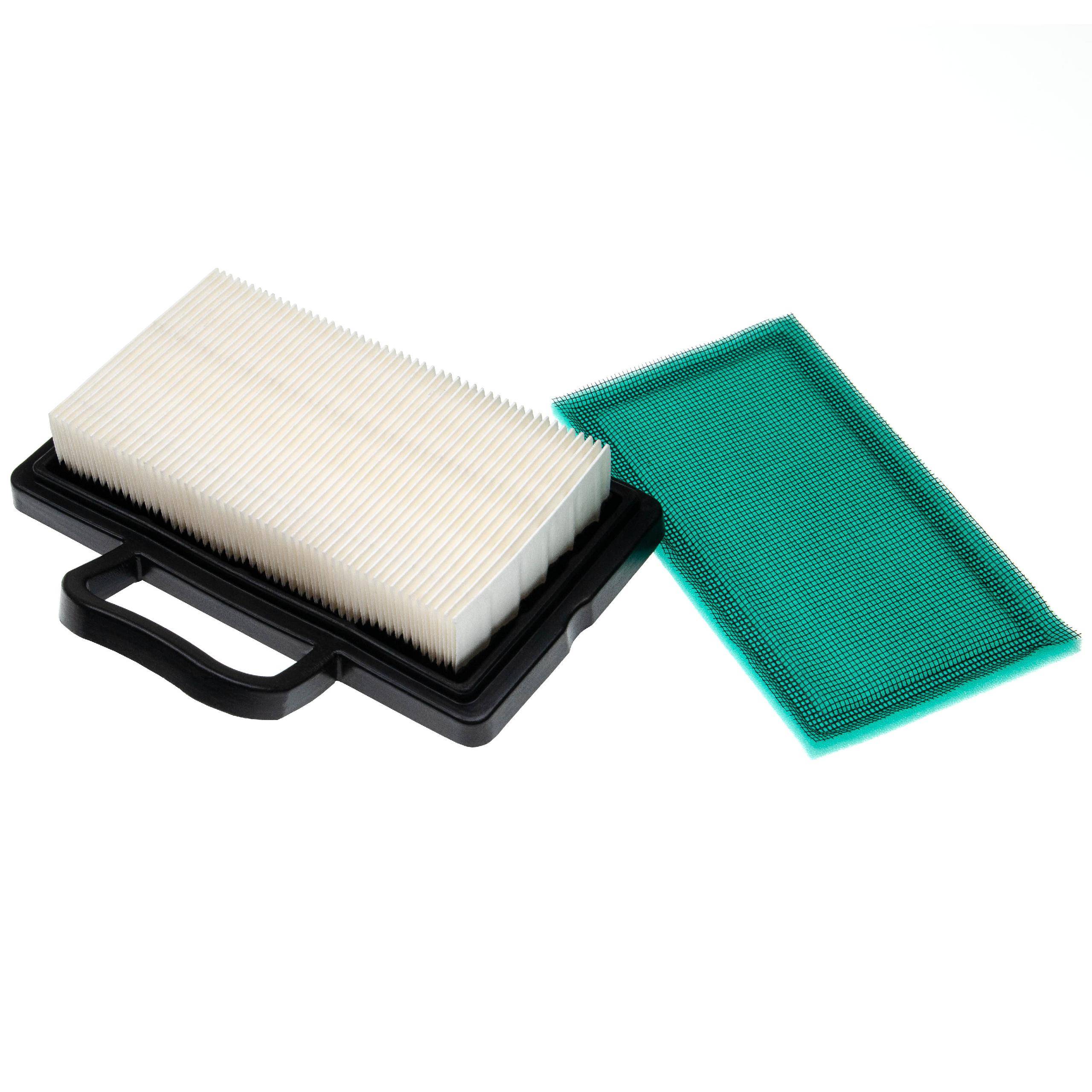 vhbw 2-tlg. Filter-Set kompatibel mit Briggs & Stratton Intek V-Twin Serie | Rasentraktor (1x Vorfilter, 1x Luftfilter)