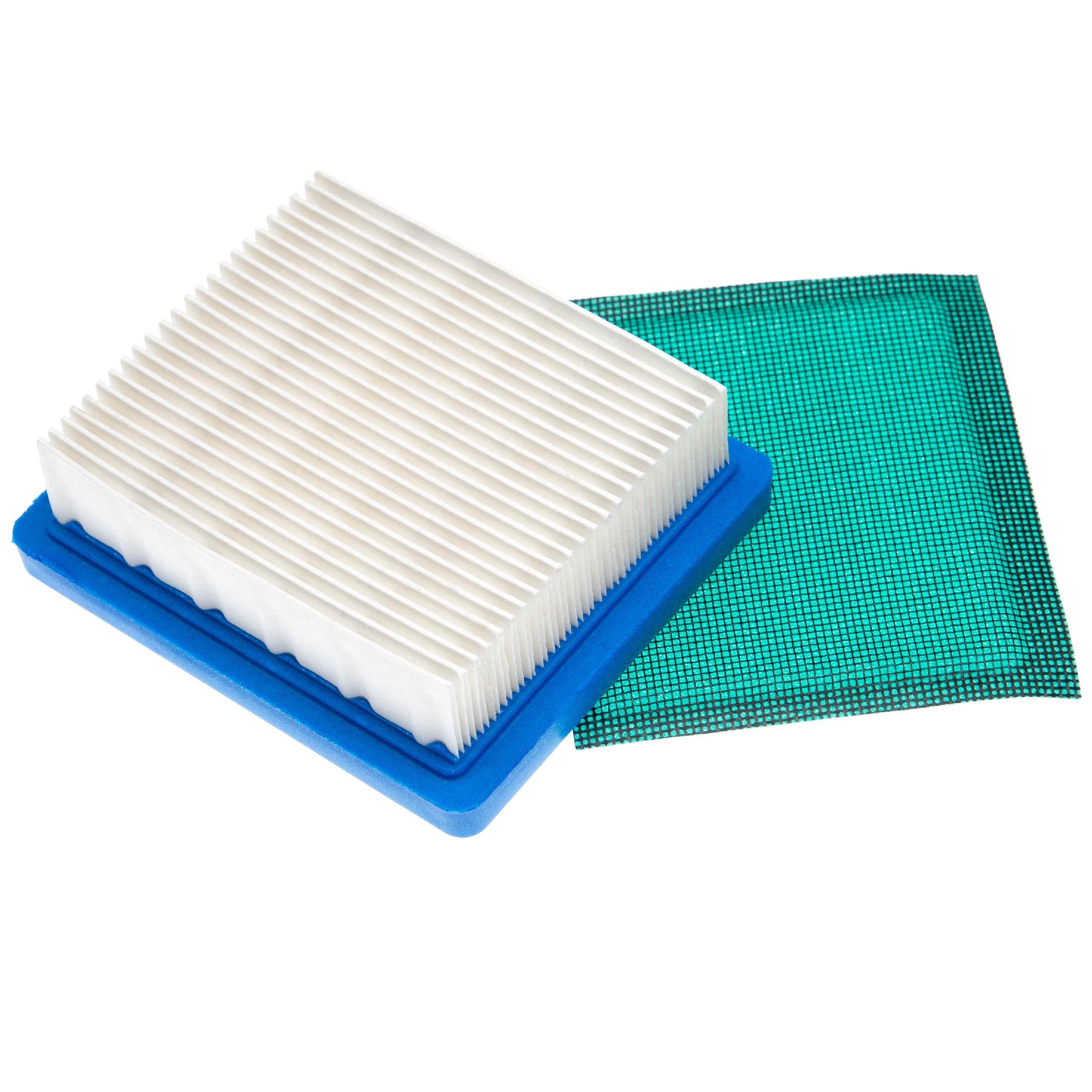 vhbw Filter-Set kompatibel mit Tecumseh OH95 | OHH50, OH195, OHH45, OHH60, OHH65, OHH55 Motor - 1x Vorfilter, 1x Luftfilter
