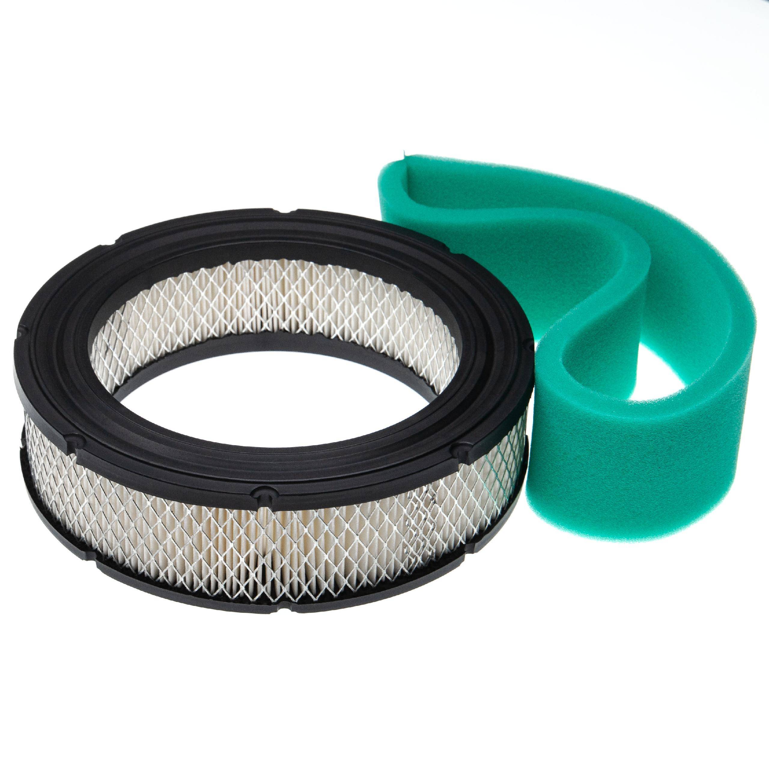 vhbw Filter-Set kompatibel mit Briggs & Stratton 543477-0076-E1 | für 543477-0078-E1 Rasentraktor - 2-tlg. Filter-Set