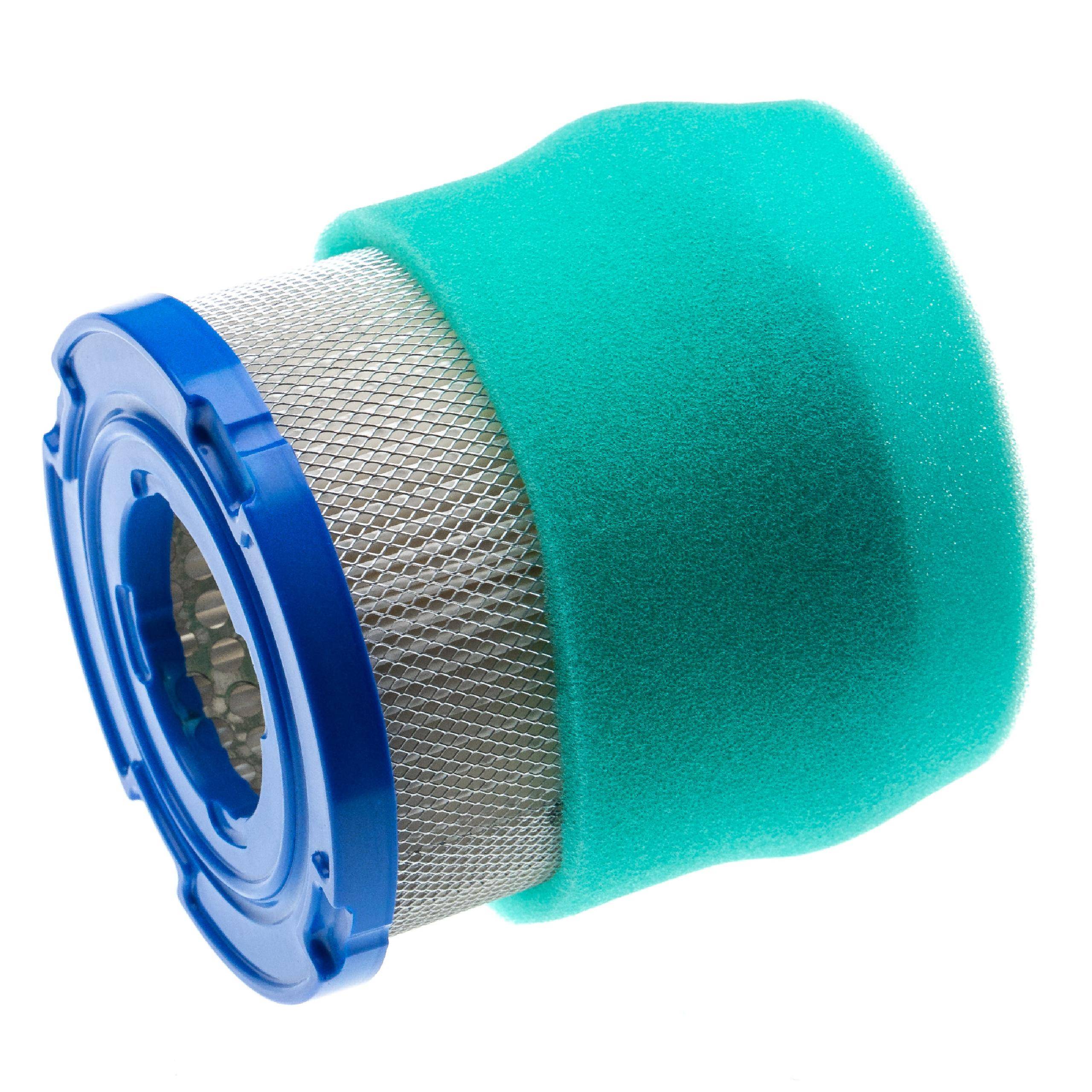 vhbw Filterset Ersatz für John Deere M96098 für Rasentraktor - 1x Schaumfilter, 1x Papierfilter