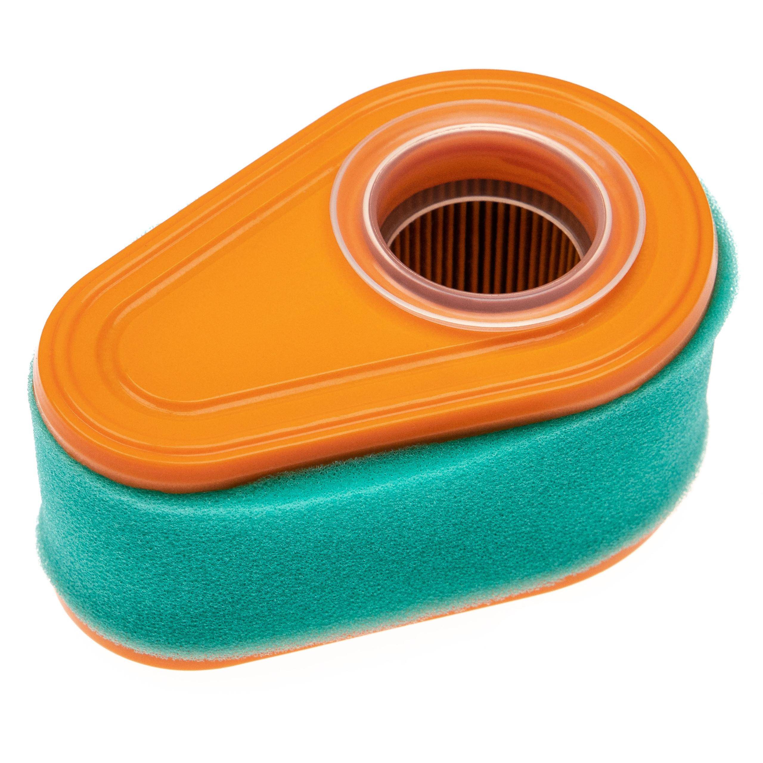vhbw Filter-Set kompatibel mit Briggs & Stratton 112P02-0122-F1 | für 112P02-0120-H1 Motor für Rasentraktor, Aufsitzmäher