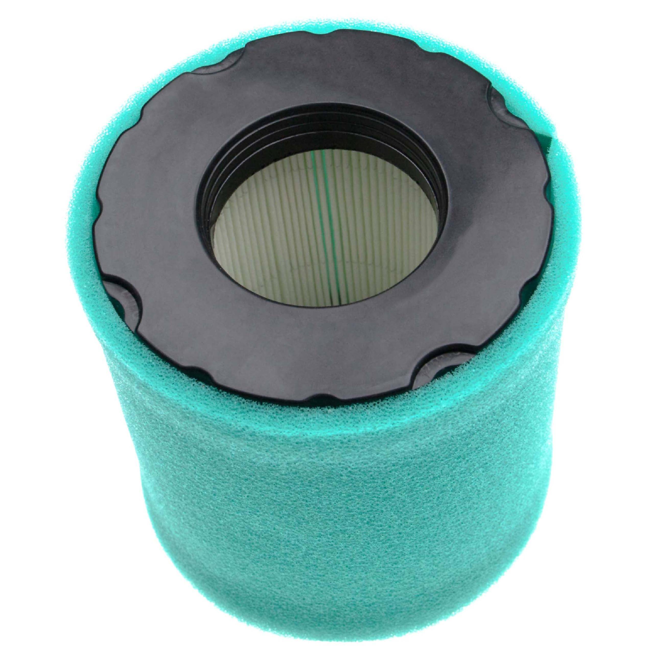 vhbw 1x Schaumfilter, 1x Papierfilter kompatibel mit Briggs & Stratton Simplicity 5900522 (28 PS), 5900522 Rasentraktor - 2-tlg. Filter-Set