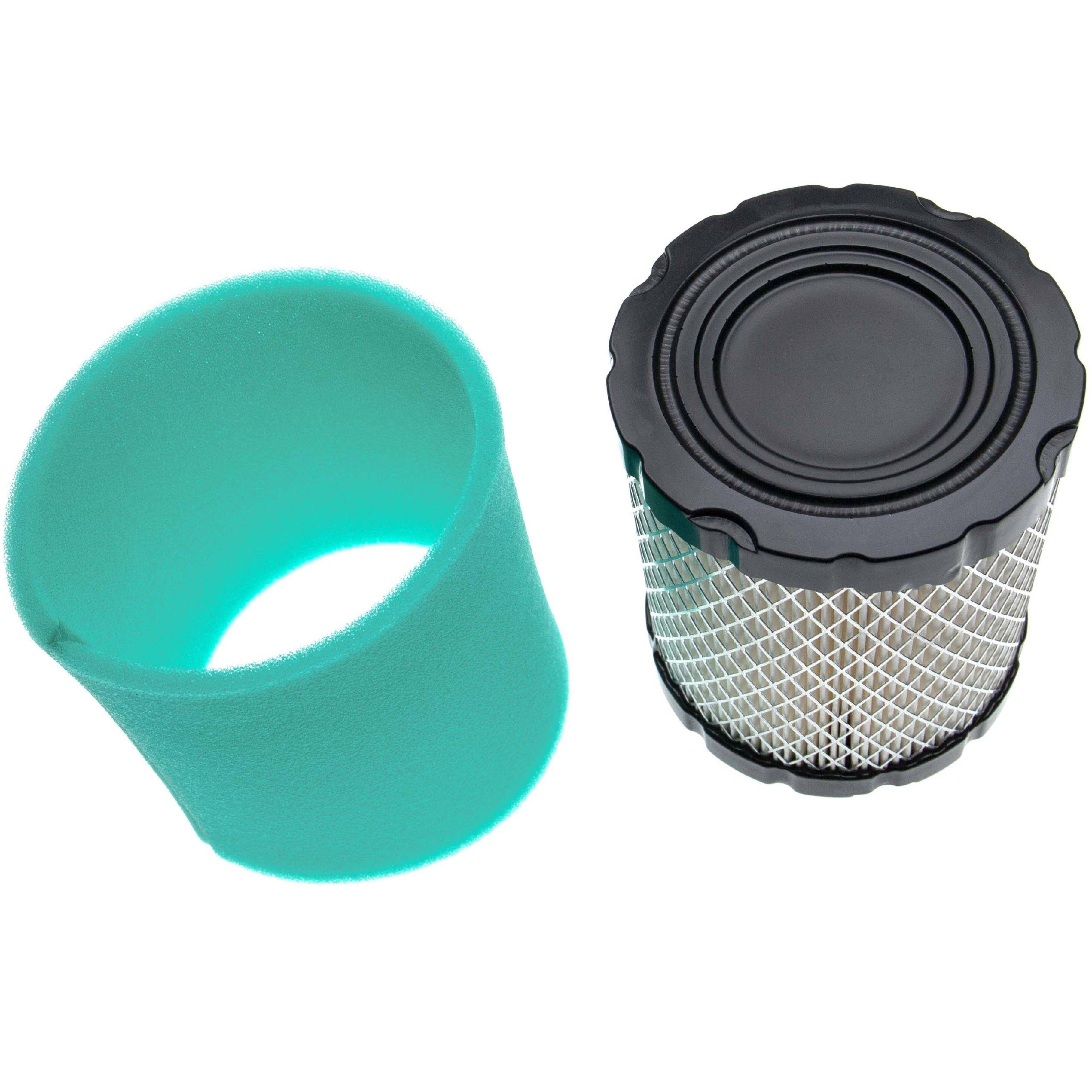 vhbw 1x Schaumfilter, 1x Papierfilter kompatibel mit Briggs & Stratton Simplicity 5901229 (28 PS) Rasentraktor - 2-tlg. Filter-Set