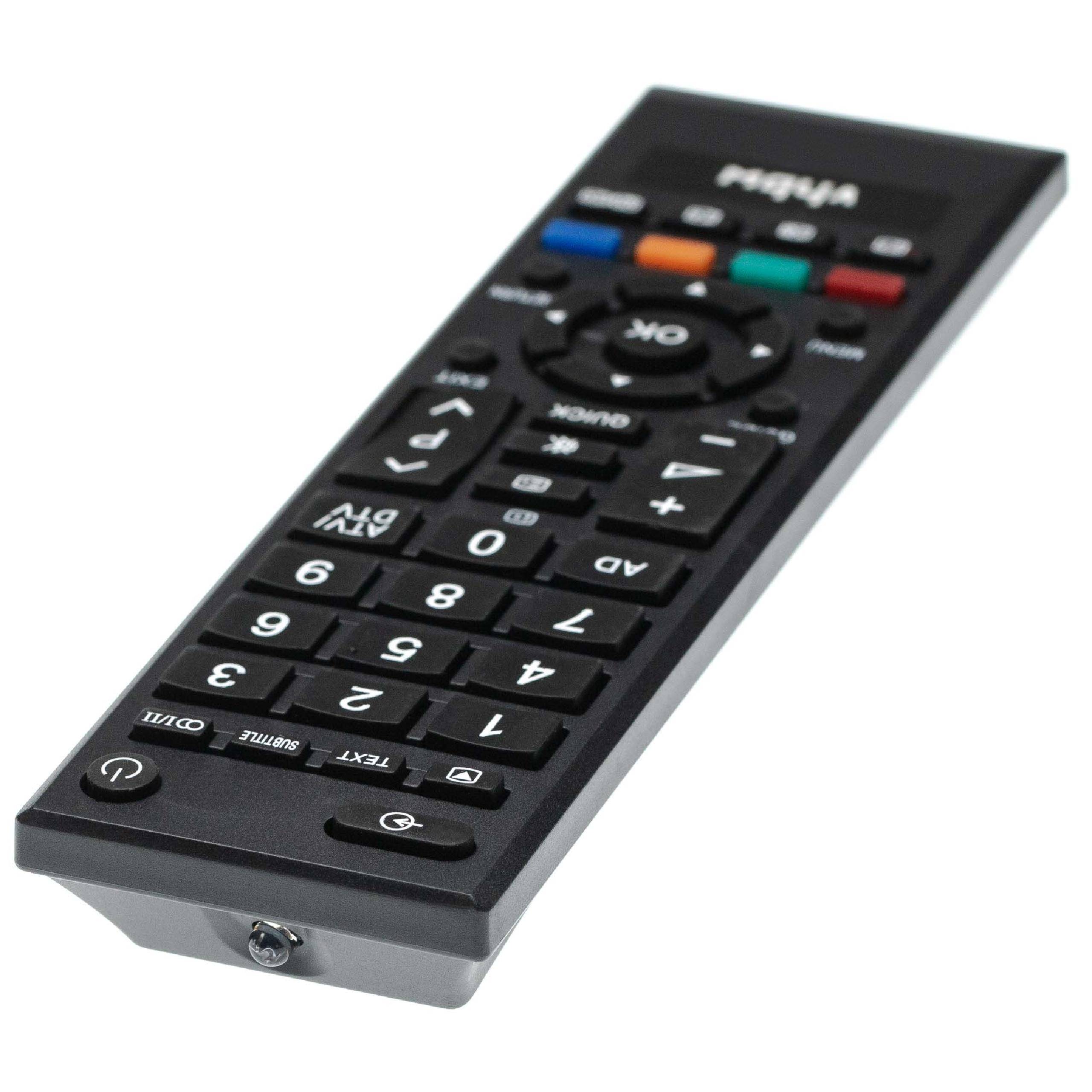 vhbw Fernbedienung kompatibel mit Toshiba 26AV713B, 26EL833G, 26AV635D, 26AV703, 26EL83G, 26AV625D, 26AV633D Fernseher, TV - Ersatzfernbedienung