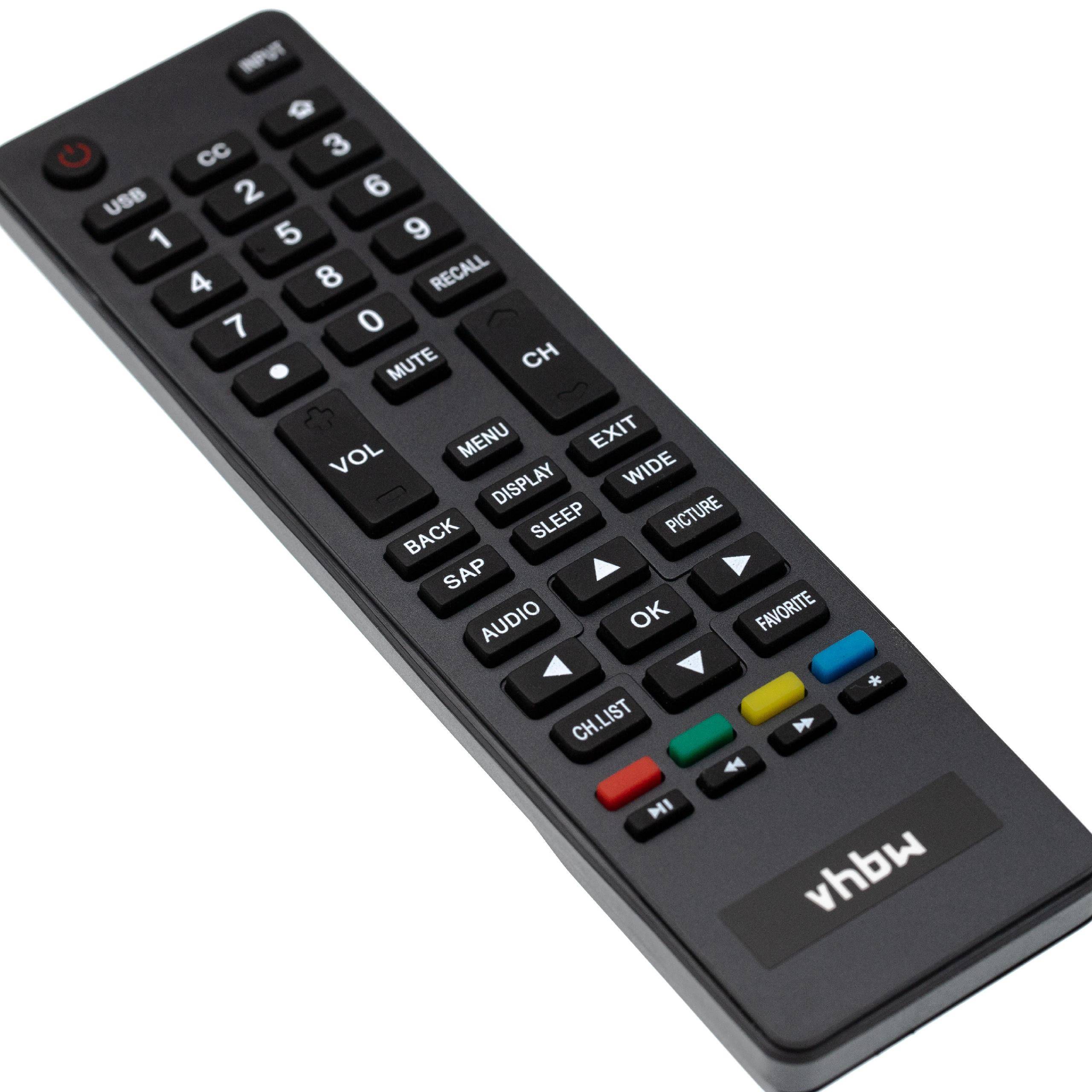 vhbw Fernbedienung kompatibel mit Haier LE42B1380A, LE46B1381A, LE46B1381B, LE48M600M80, LE50M600M80 Fernseher, TV - Ersatzfernbedienung